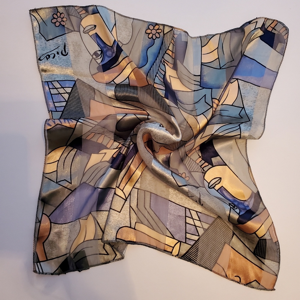 Vintage Pablo Picasso Patterned Square Scarf